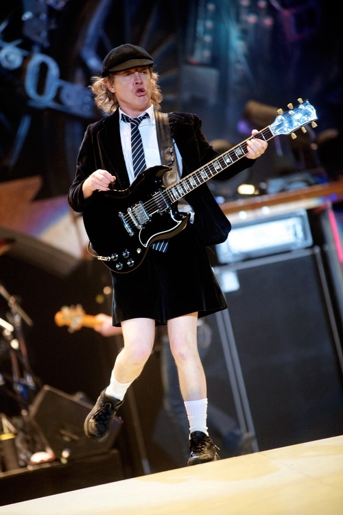 AC/DC am 7. März 2009 im ISS Dome Düsseldorf. – mit Angus Young