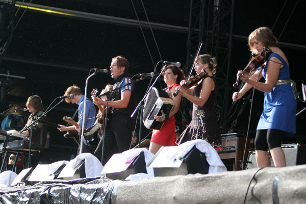 Indie-Rock aus Kanada: Arcade Fire auf dem Hurricane 2007. – 