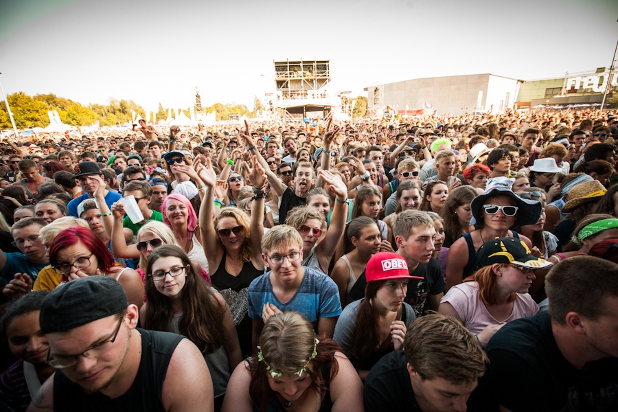 Aaron Bruno und Co. im Festivalmodus. – Awolnation.