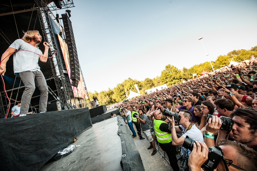 Aaron Bruno und Co. im Festivalmodus. – Awolnation.