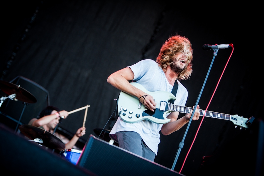 Aaron Bruno und Co. im Festivalmodus. – Awolnation.