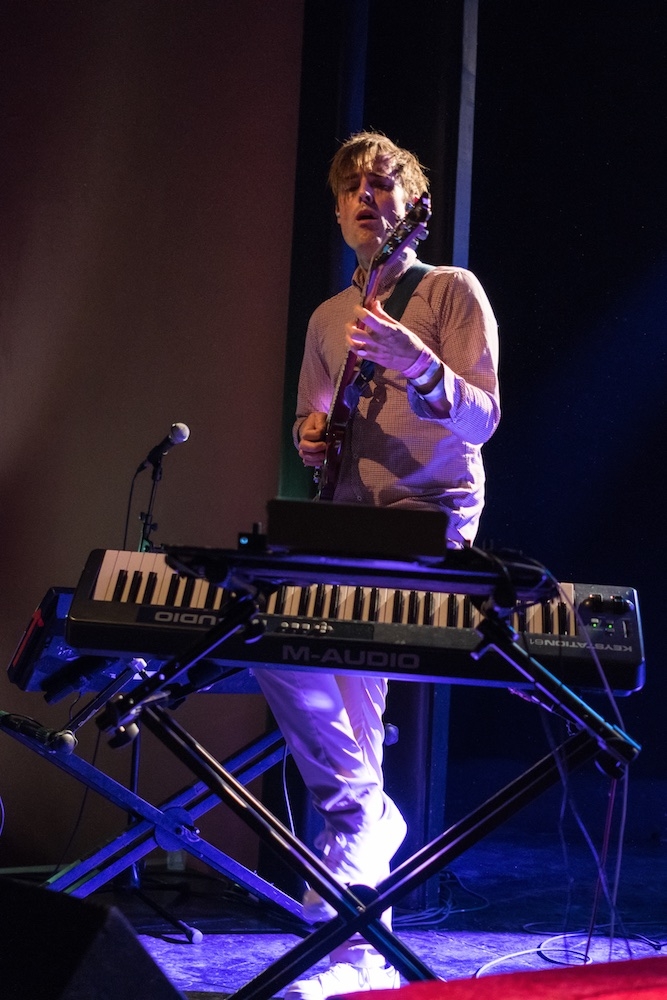 Battles – Live eine Wucht: Jon Stanier, Ian Williams und Dave Konopka. – Auch am Keyboard: Ian.