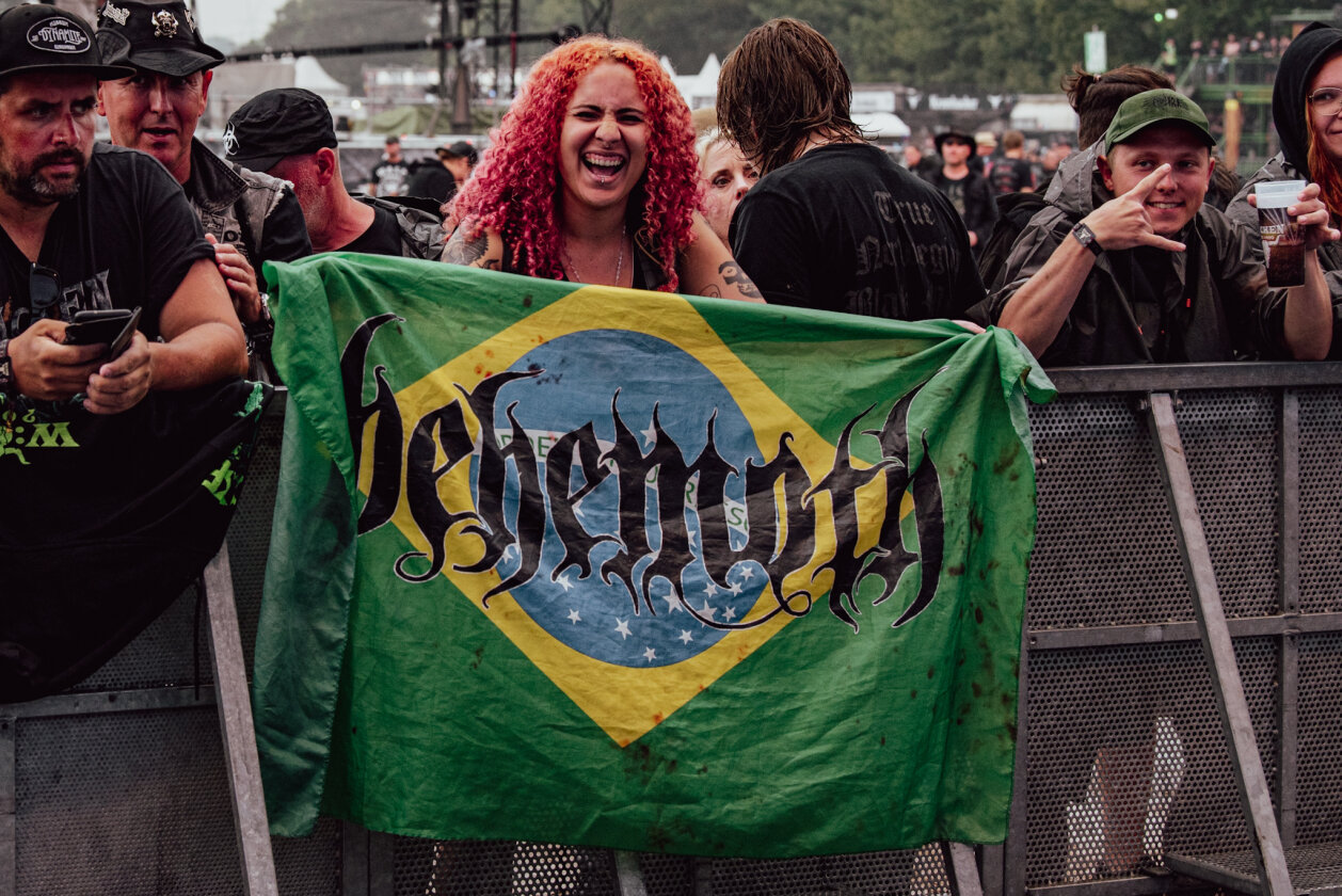 Die Extreme-Metaller aus Polen lieferten am Festivalsamstag einen der Gigs des Tages ab. – Behemoth.