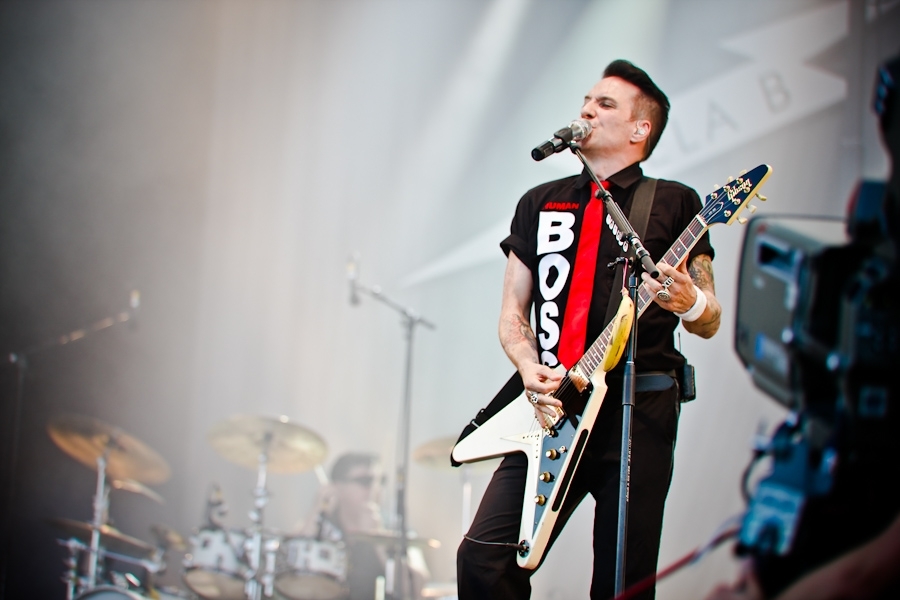 Bela B. auf der Mainstage 2010. – Bela B. auf dem Area 4 2010.
