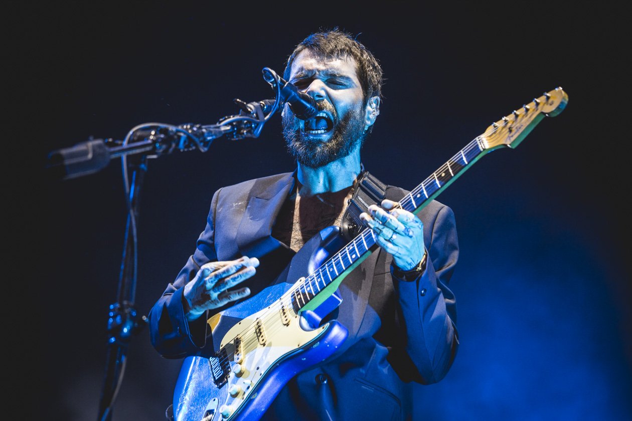 Die Schotten rockten die Green Stage am Festivalsamstag. – Biffy Clyro.