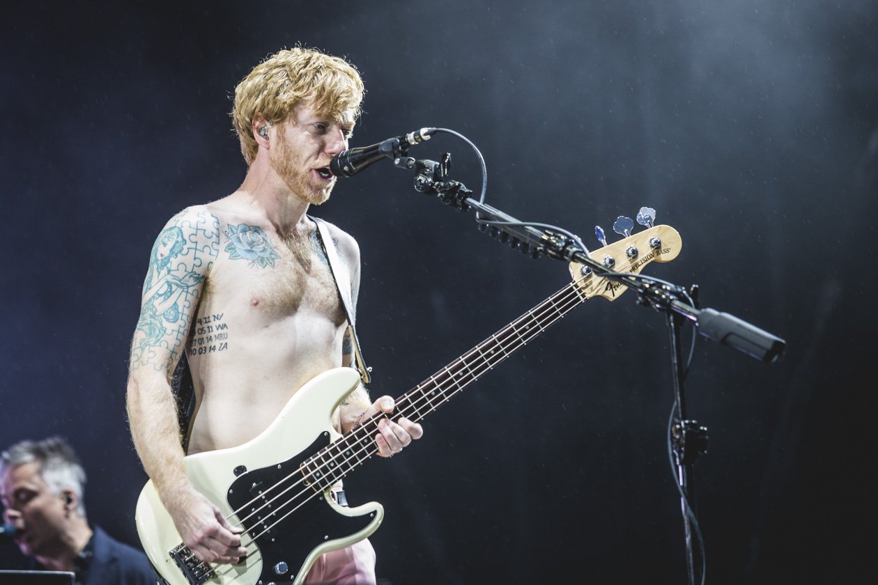 Die Schotten rockten die Green Stage am Festivalsamstag. – Biffy Clyro.