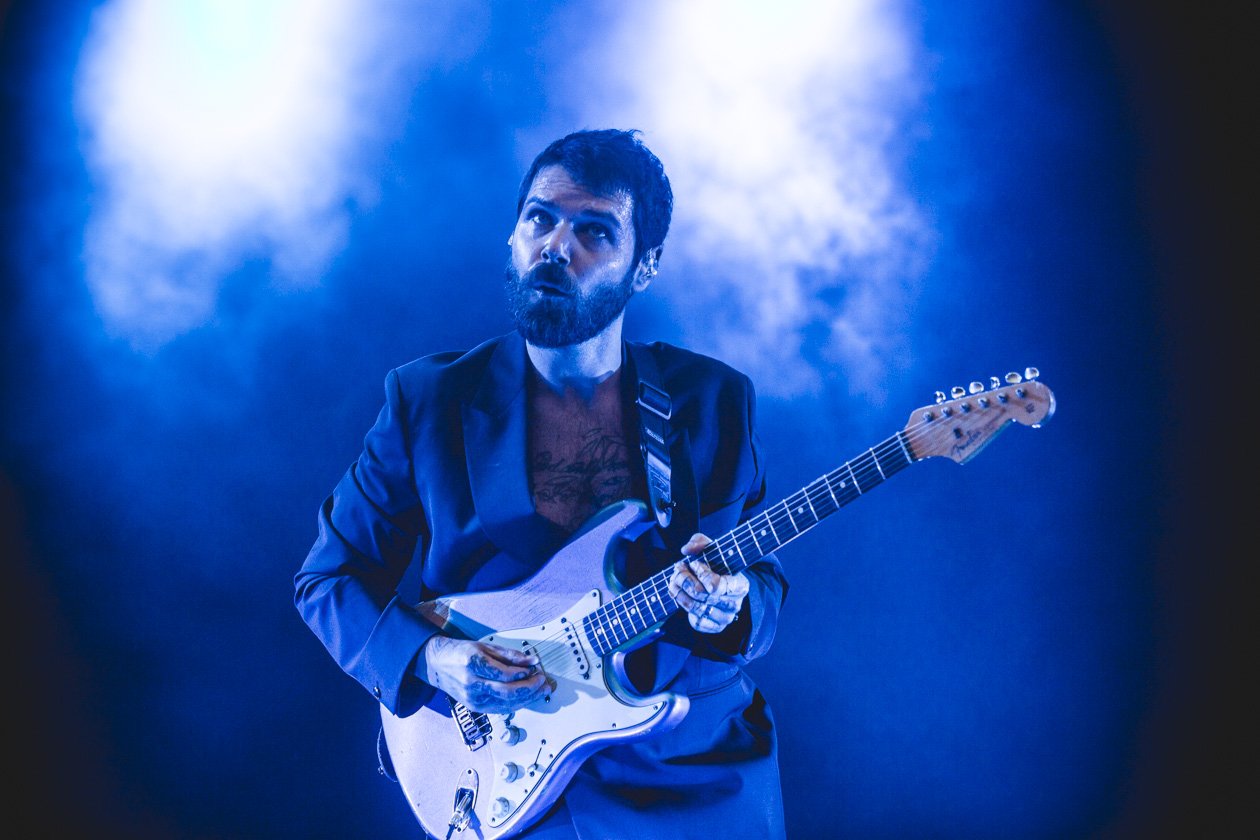Die Schotten rockten die Green Stage am Festivalsamstag. – Biffy Clyro.