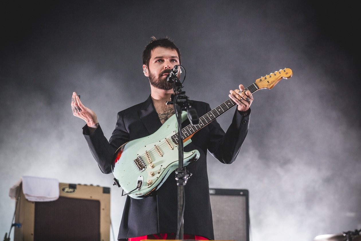 Die Schotten rockten die Green Stage am Festivalsamstag. – Biffy Clyro.
