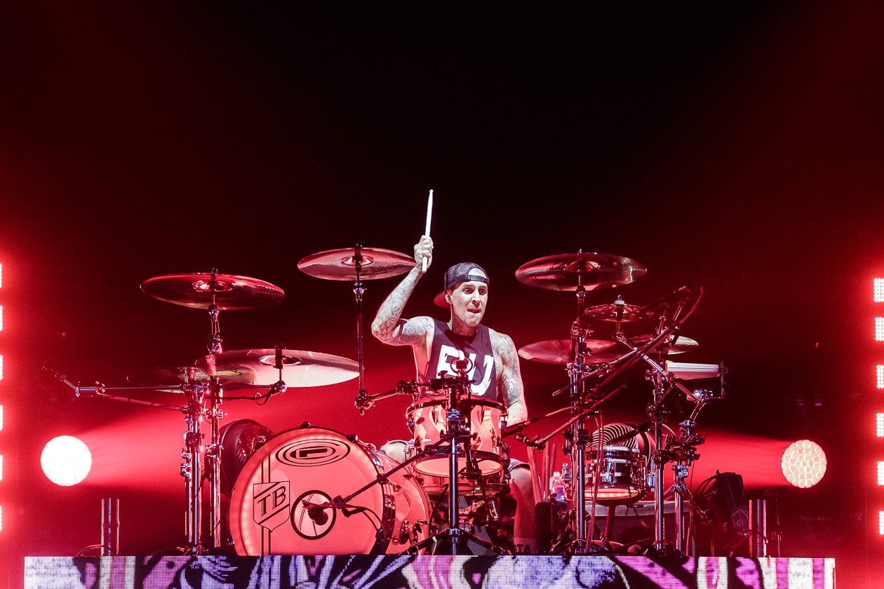 Blink 182 – Travis Barker, Mark Hoppus und Matt Skiba im Ruhrgebiet. – Travis Barker.