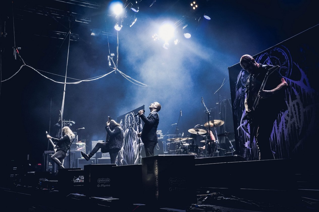 Im Rahmen der European Apocalypse live in Düsseldorf. – Bloodbath.