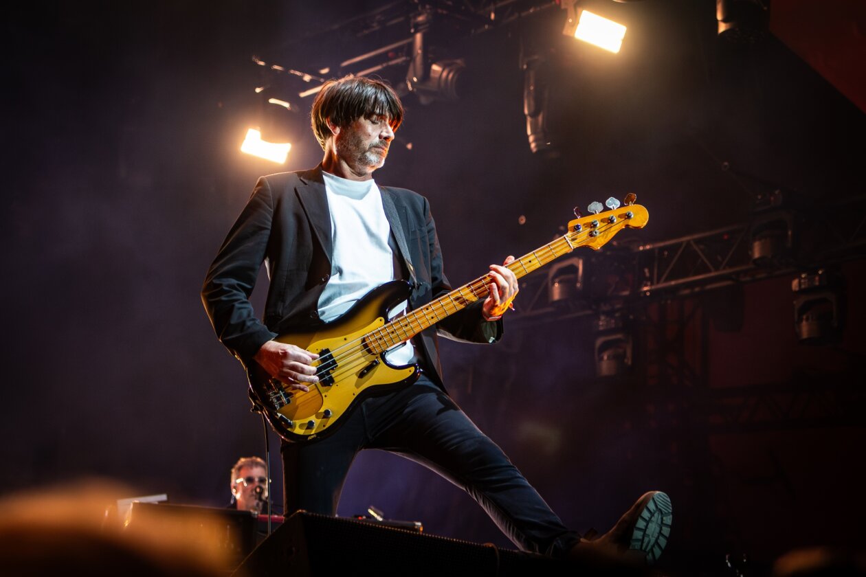 Blur – Damon Albarn und Kollegen nach acht Jahren Pause zurück auf Europas Bühnen. – Alex James.