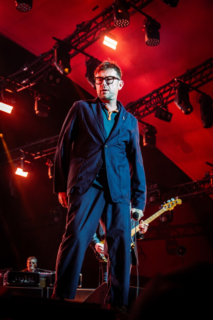 Blur – Damon Albarn und Kollegen nach acht Jahren Pause zurück auf Europas Bühnen. – Damon Albarn.
