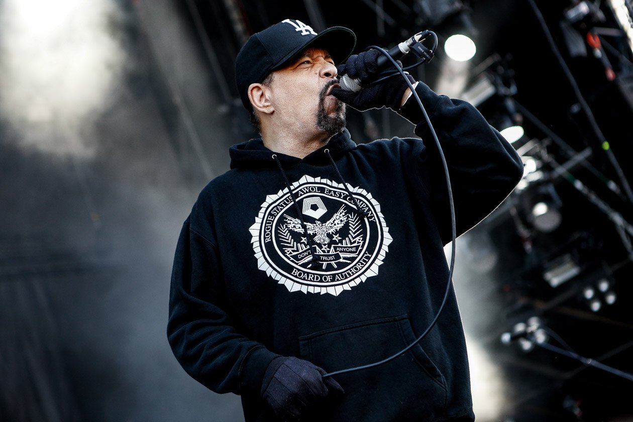 Gern gesehene Gäste am Ring: Ice-Ts Hardcore/Metal-Gang. – Body Count.