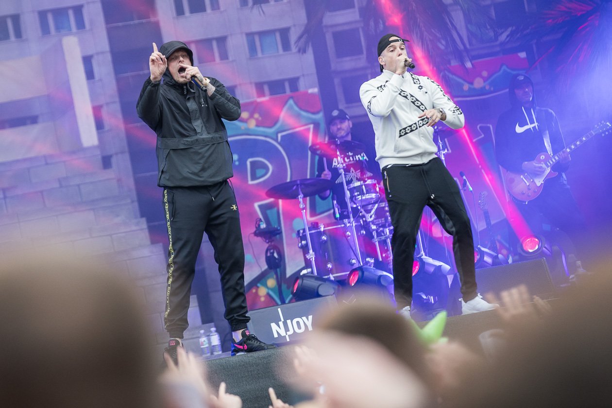 Das Doppelpack am Samstag auf der Blue Stage. – Bonez MC & RAF Camora.