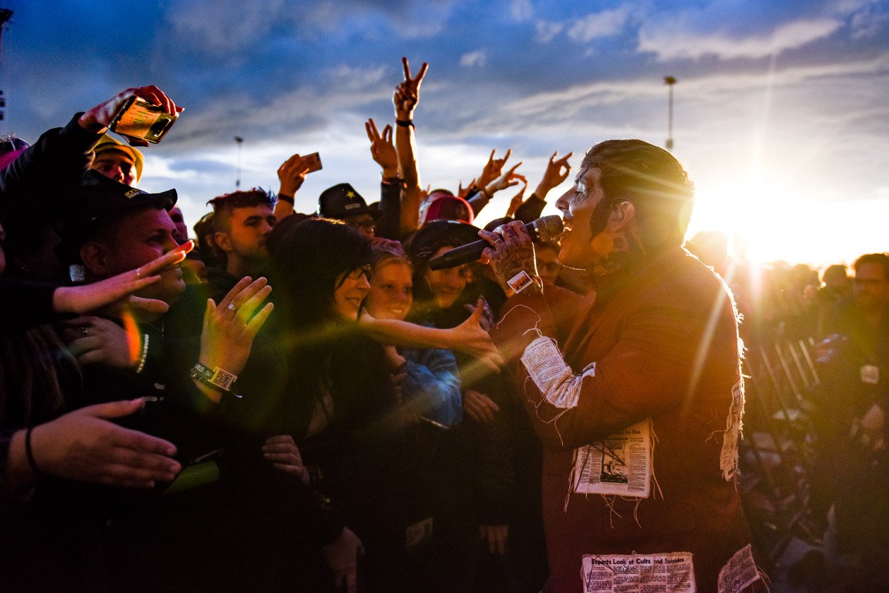 Charismatiker Oli Sykes hatte sein Publikum fest im Griff. – Bring Me The Horizon.