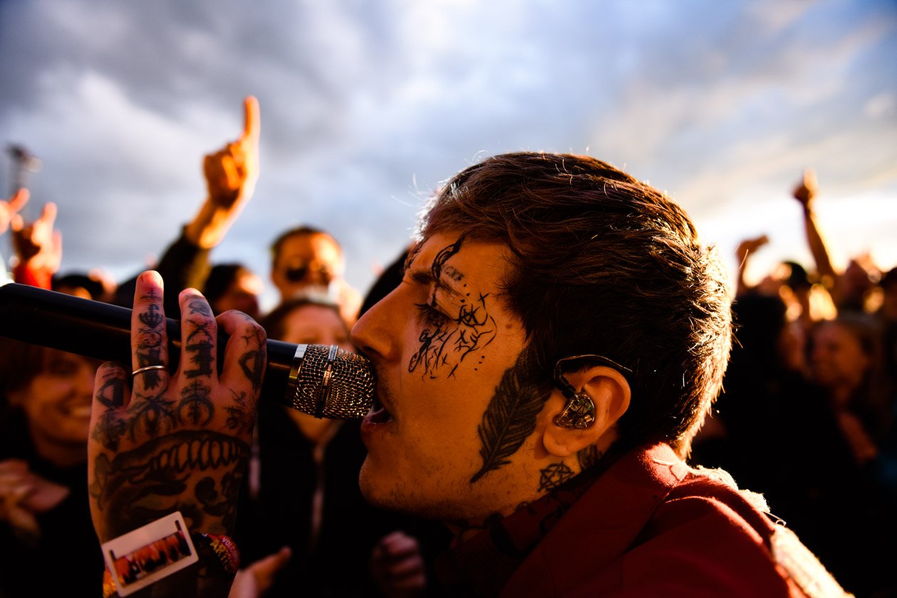Charismatiker Oli Sykes hatte sein Publikum fest im Griff. – Bring Me The Horizon.