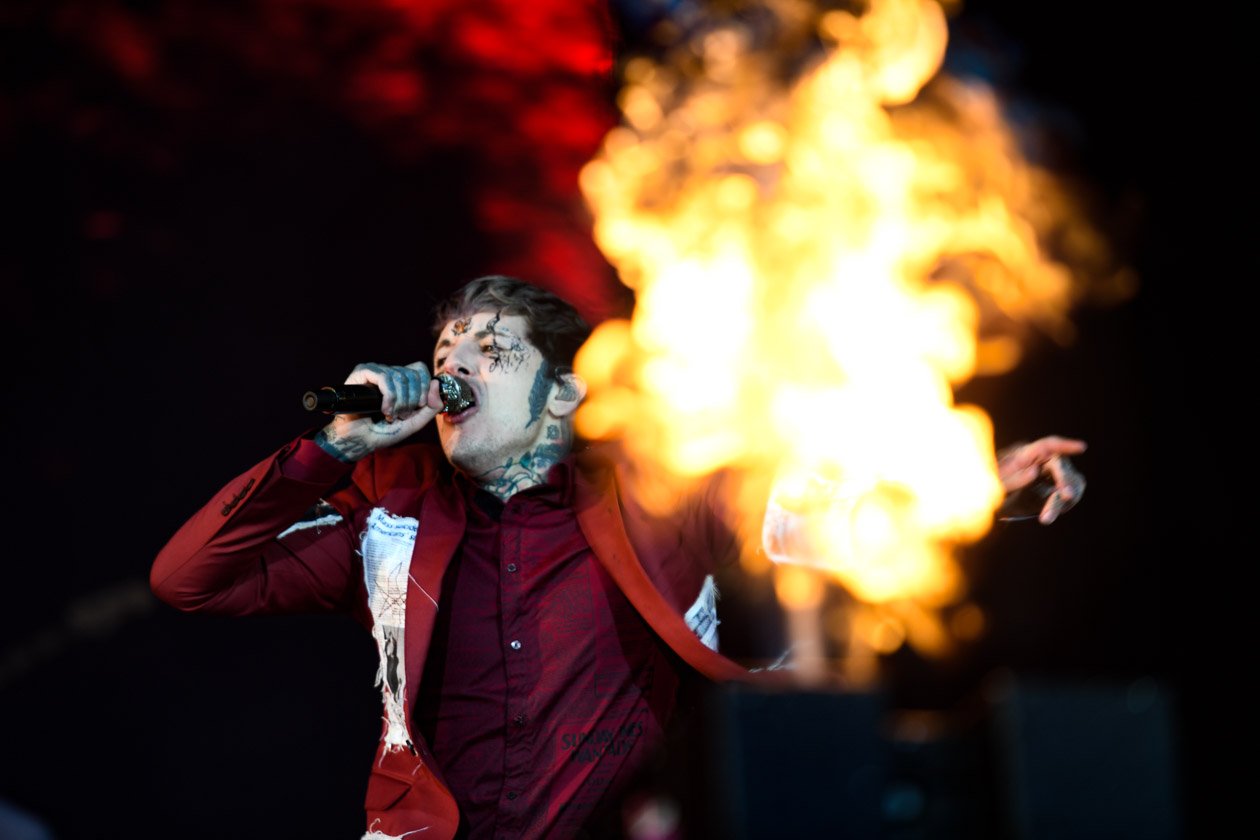 Charismatiker Oli Sykes hatte sein Publikum fest im Griff. – Bring Me The Horizon.