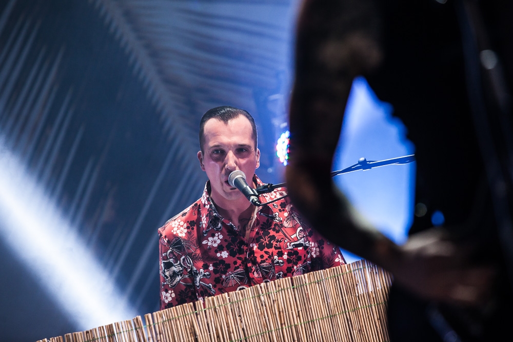 Die Broilers spielten für längere Zeit ihr letztes Konzert - natürlich in Düsseldorf. – Der Mann für die Tasten.