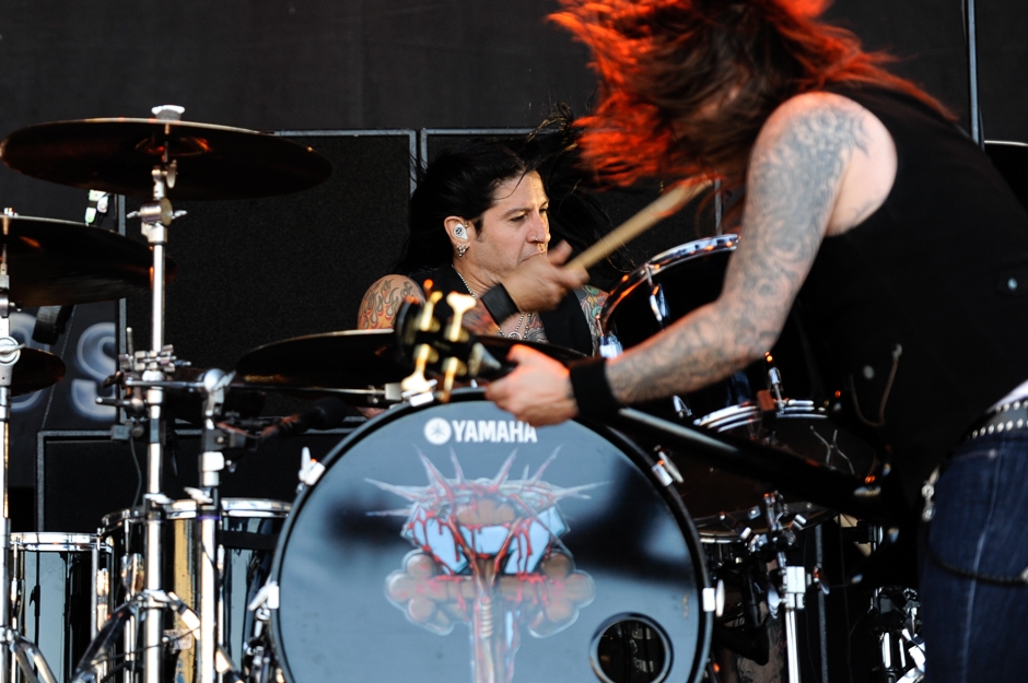 Buckcherry – Die Rock-Posse aus L.A. am Nürburgring. – Drummer Xavier Muriel.