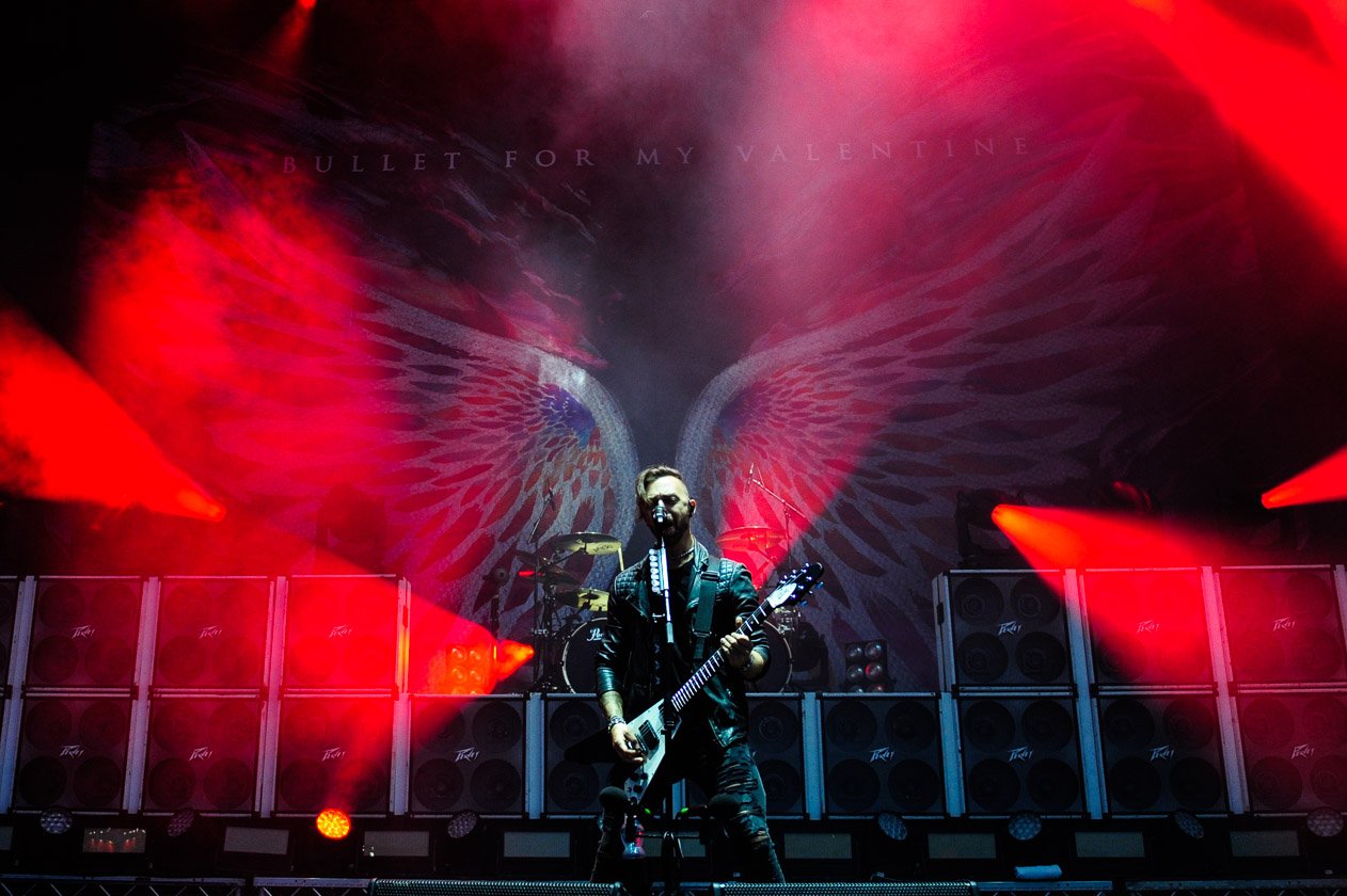 Am Festivalsamstag live am Ring. – Bullet For My Valentine.