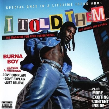 Burna Boy - I Told Them... Artwork
