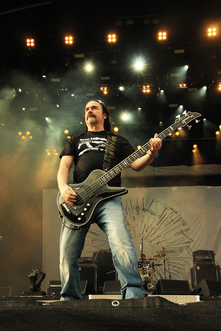 Jeff Walker und Co. hatten gute Laune - und einen guten Sound. – Carcass.