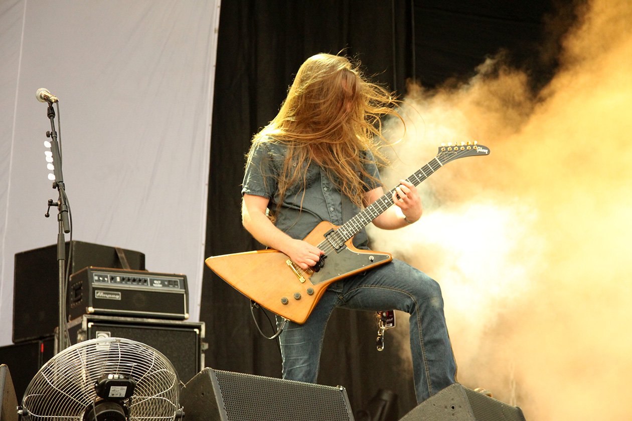 Jeff Walker und Co. hatten gute Laune - und einen guten Sound. – Carcass.