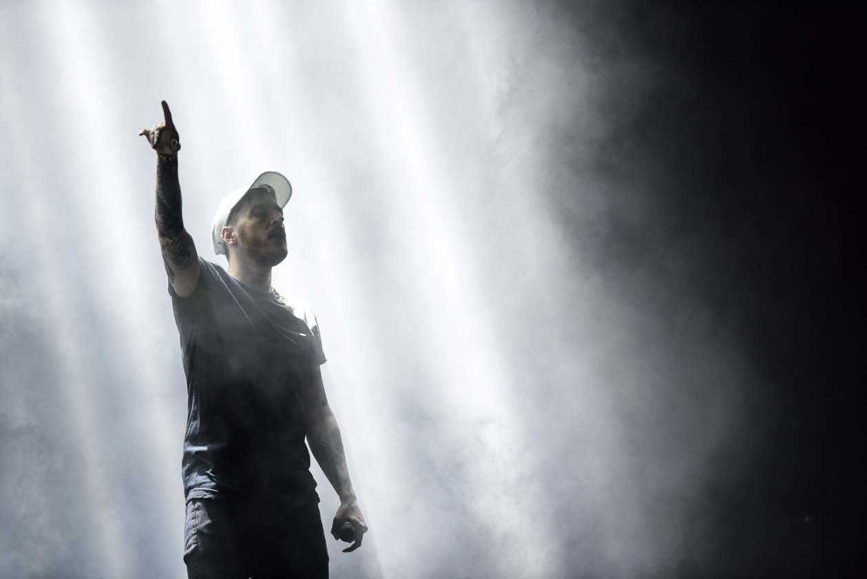 Der darke Headliner am Freitag. – Casper.