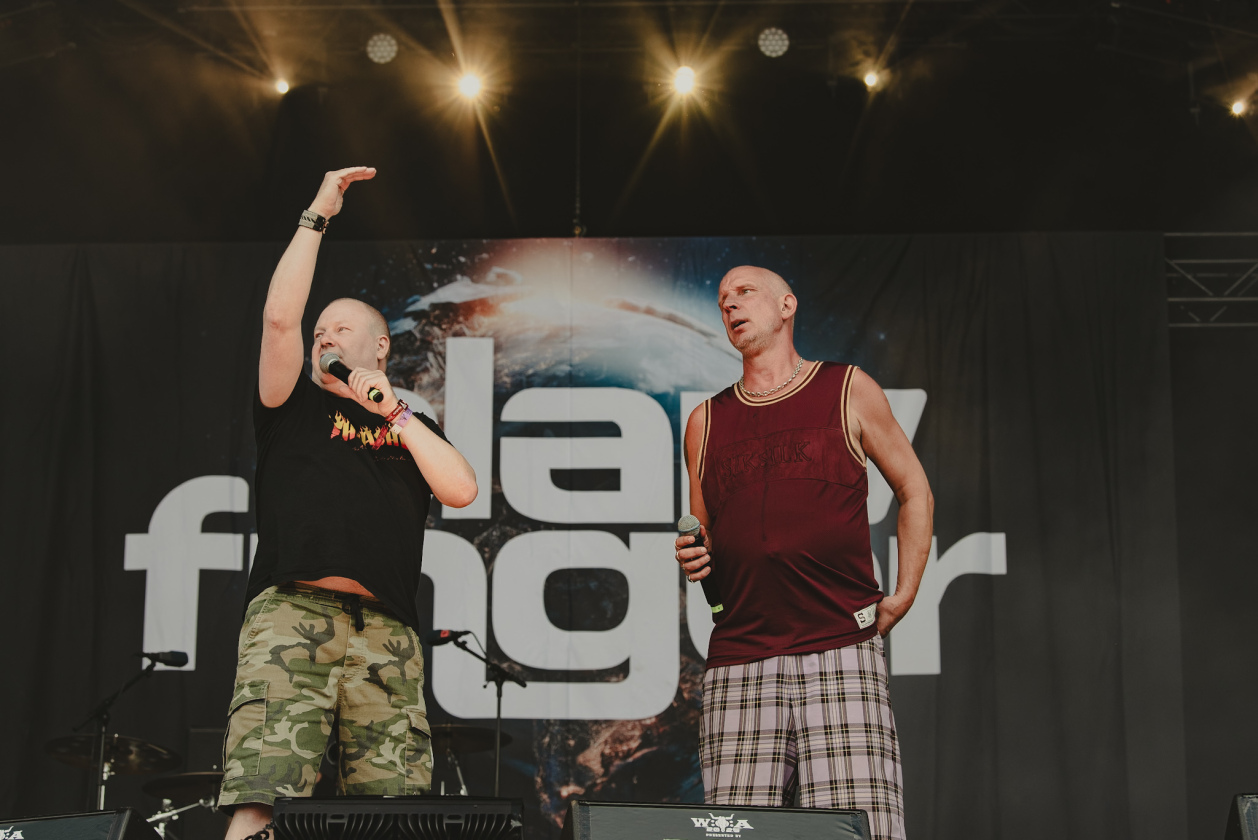 Harte Grooves since 1993: Die sympathischen Schweden sind auf dem Heiligen Acker stets willkommen. – Clawfinger.