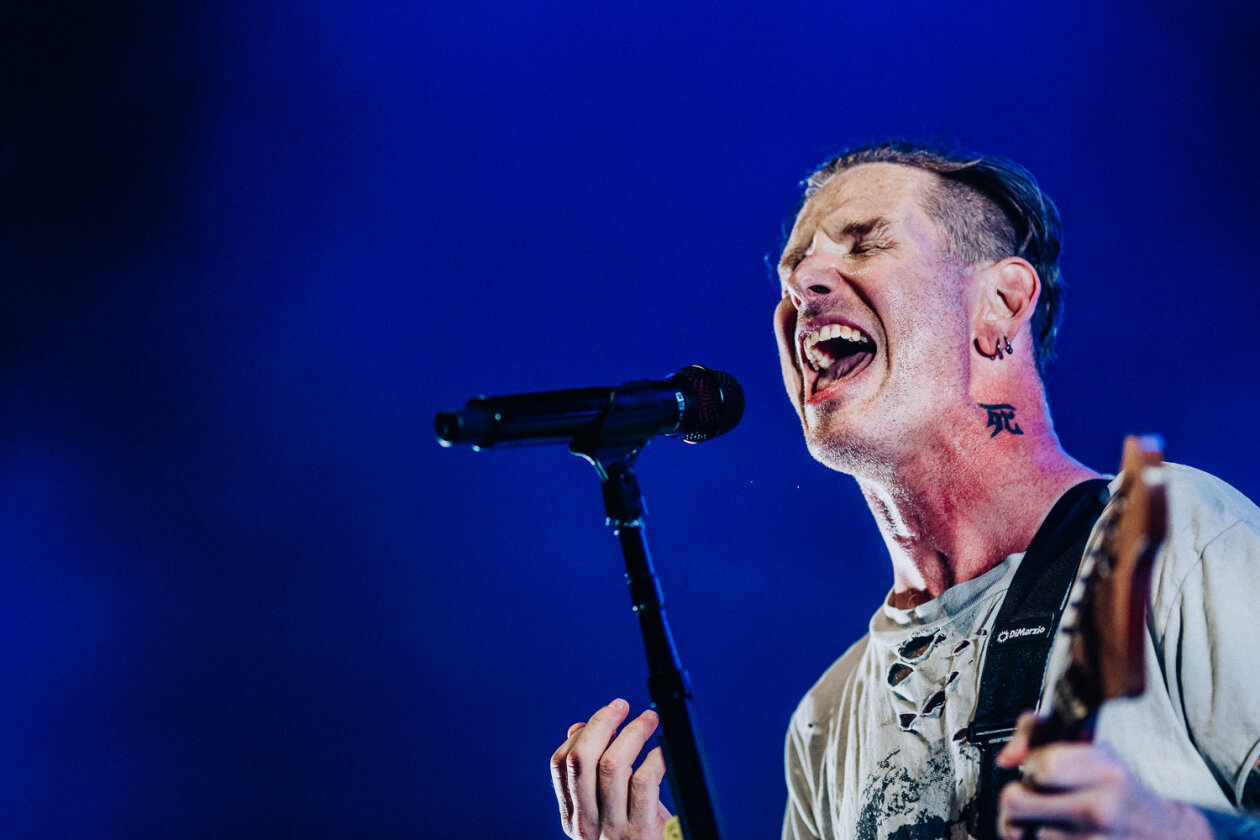 Zwei Alben im Gepäck: der Slipknot-Frontmann on tour mit Soloband. – Corey Taylor.