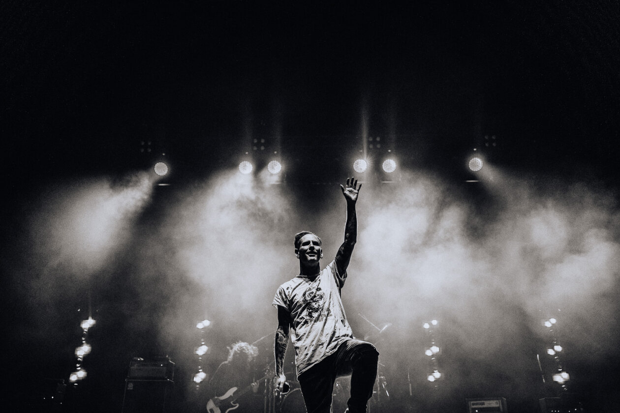 Zwei Alben im Gepäck: der Slipknot-Frontmann on tour mit Soloband. – Corey Taylor.