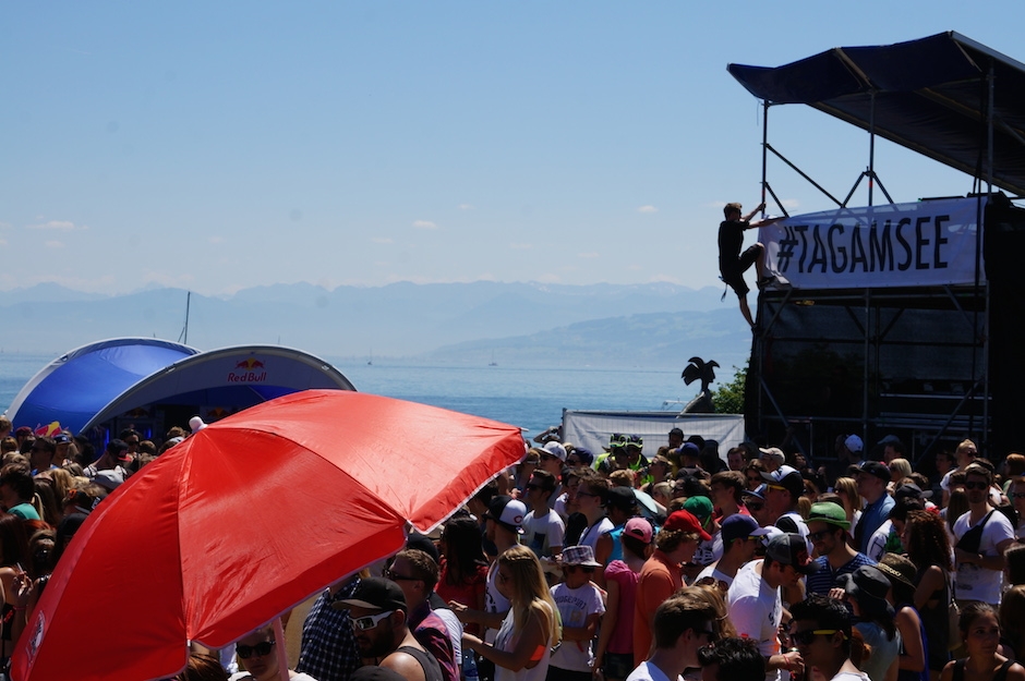 Pfingsten 2014 stellt Cro das neue Album "Melodie" am Bodensee vor. – Drei Gigs an einem Tag