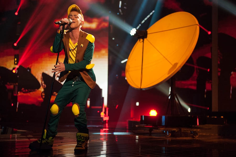 Daniele Negroni – Unter den letzten 3 Kandidaten der 9. Staffel. – DSDS 2012 - Das Halbfinale.