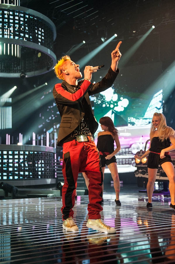 Daniele Negroni – Unter den letzten 3 Kandidaten der 9. Staffel. – DSDS 2012 - Das Halbfinale.