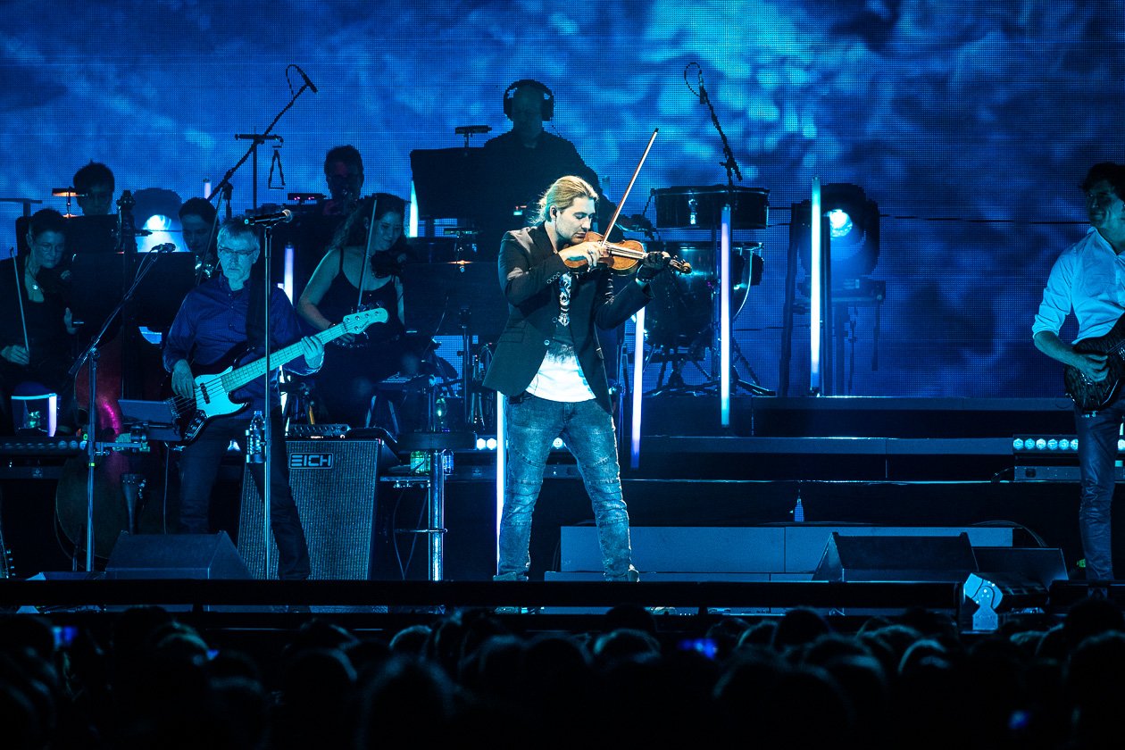 Mr. Violin betört die Hauptstadt. – David Garrett.
