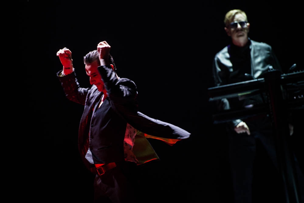 Martin Gore, Dave Gahan und Andy Fletcher spielten gleich zwei Mal in der Esprit Arena. – Depeche Mode.