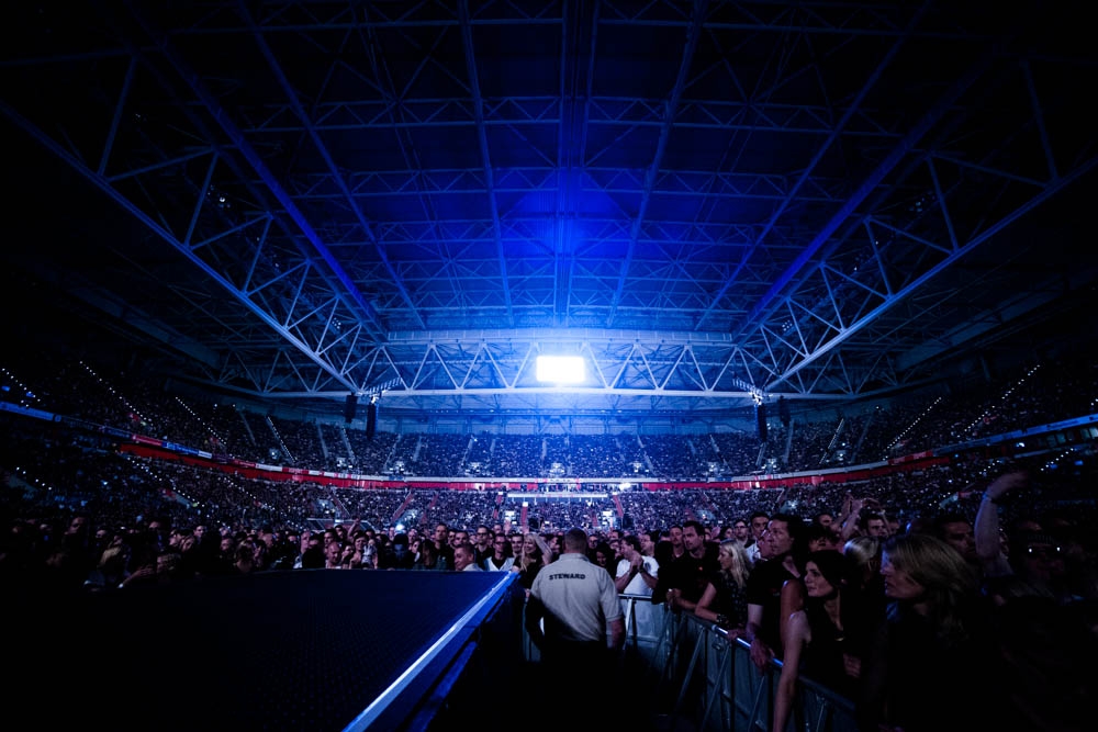 Martin Gore, Dave Gahan und Andy Fletcher spielten gleich zwei Mal in der Esprit Arena. – Depeche Mode.