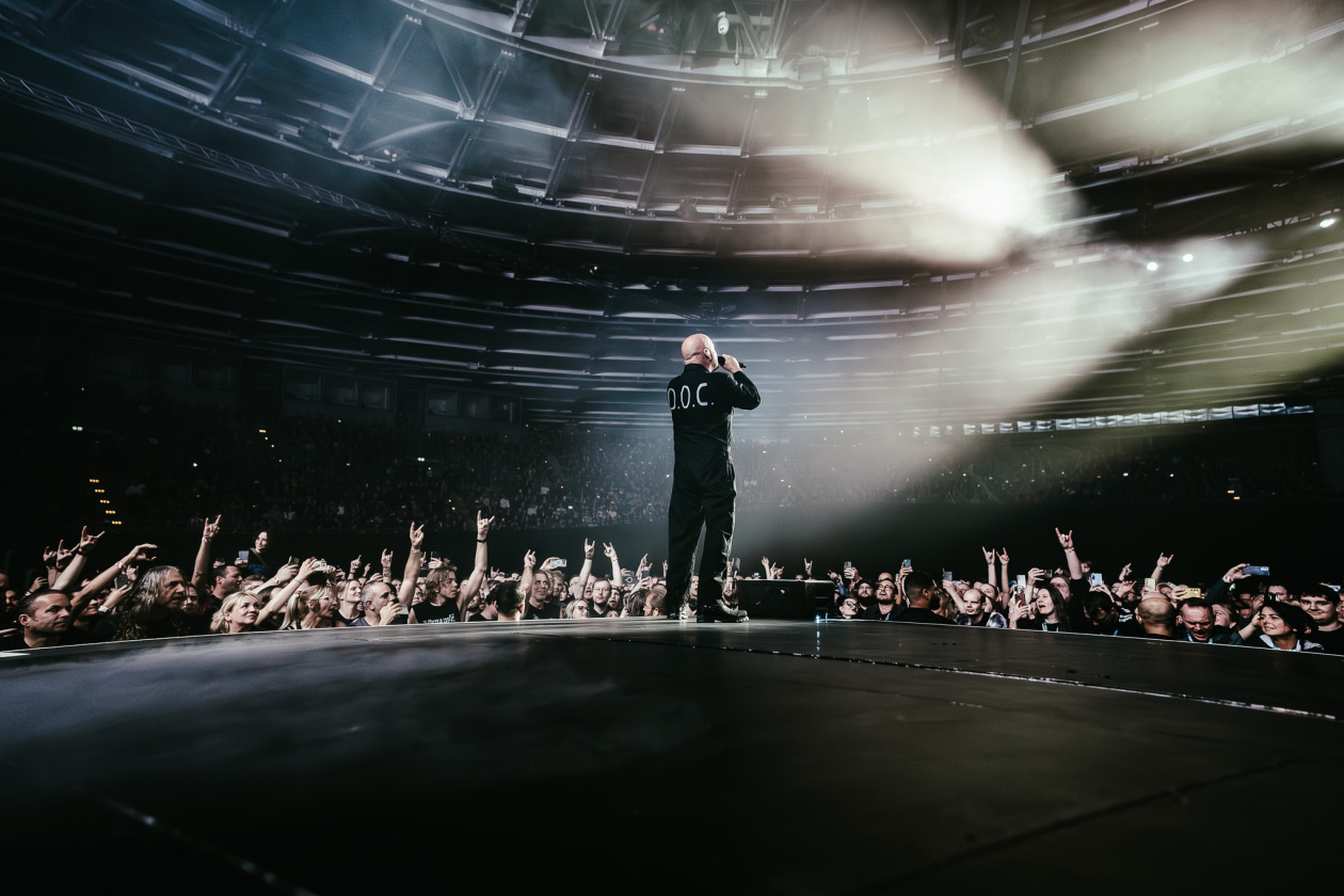Sänger David Draiman und Band auf großer Jubiläumstour. – Disturbed.