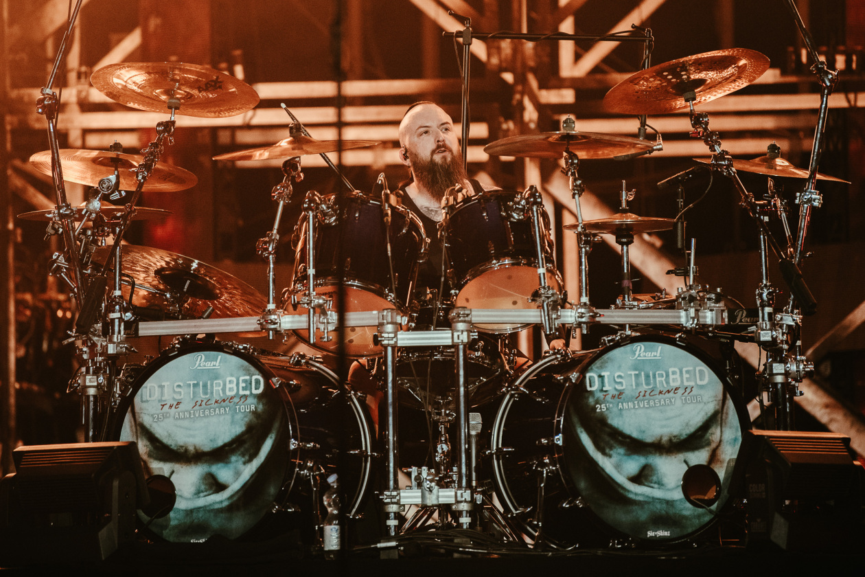 Sänger David Draiman und Band auf großer Jubiläumstour. – Disturbed.
