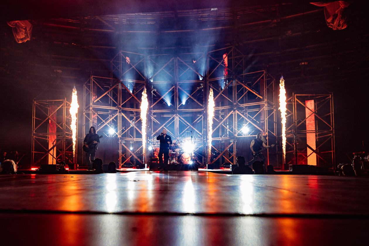 Sänger David Draiman und Band auf großer Jubiläumstour. – Disturbed.