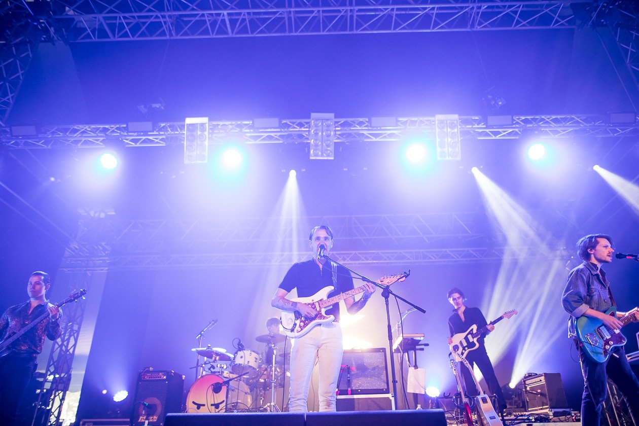 Am letzten Festivaltag auf der White Stage. – Drangsal.