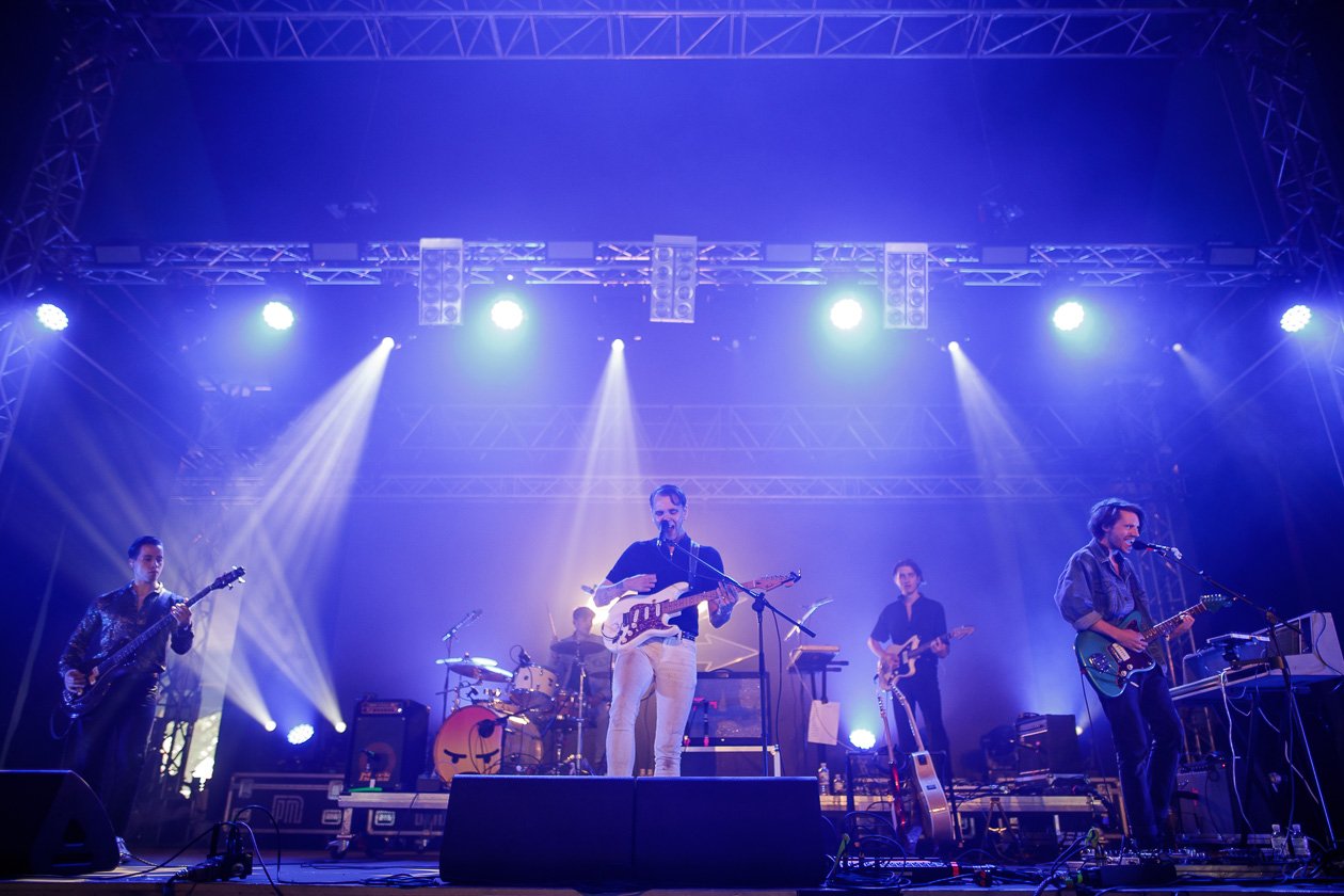 Am letzten Festivaltag auf der White Stage. – Drangsal.