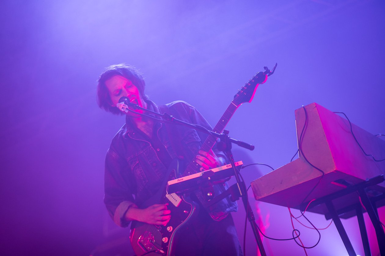 Am letzten Festivaltag auf der White Stage. – Drangsal.