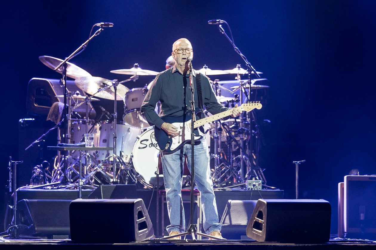 Mr. Slowhand begeistert am Rhein. – Eric Clapton.