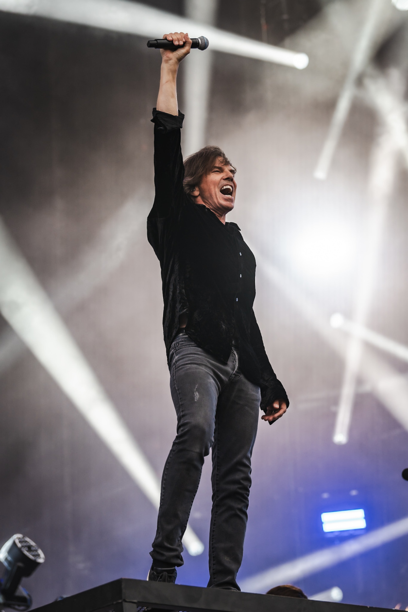 Die Schweden sorgten mit Tracks wie "The Final Countdown" für eine riesige Open-Air-Party. – Europe.