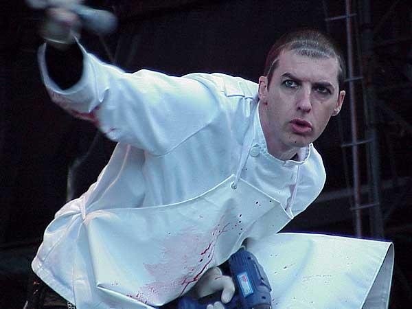 Fad Gadget im Vorprogramm von Depeche Mode, Hamburg 2001. – 