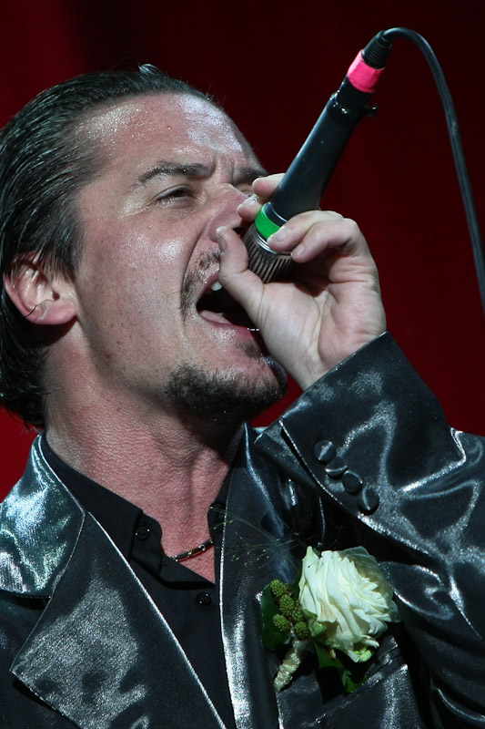 Faith No More – "Reunited and it feels so good reunited 'cause we understood there's one perfect fit And, sugar, this one is it. We both are so excited 'Cause we're reunited, hey, hey ..." – 