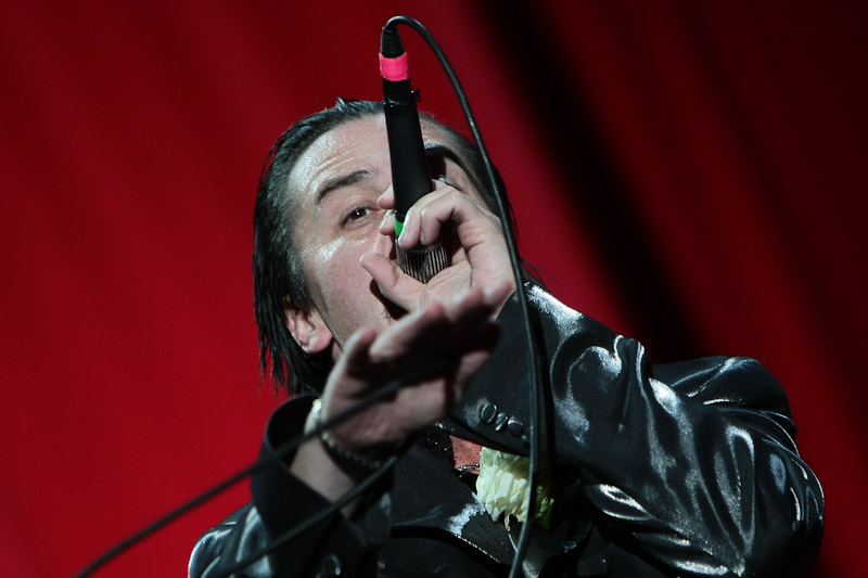 Faith No More – "Reunited and it feels so good reunited 'cause we understood there's one perfect fit And, sugar, this one is it. We both are so excited 'Cause we're reunited, hey, hey ..." – 