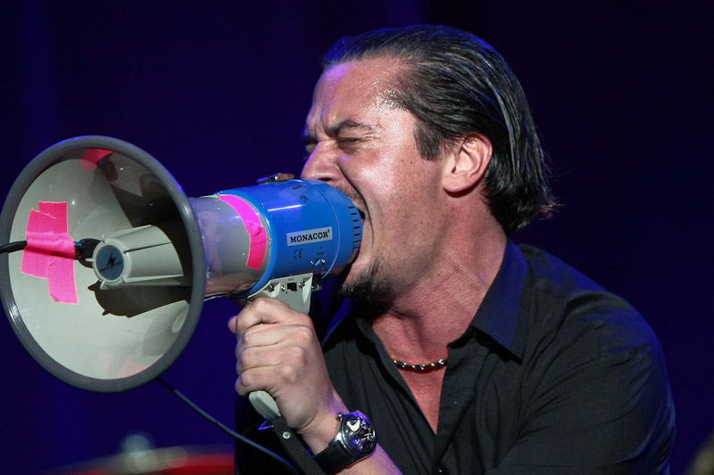 Faith No More – "Reunited and it feels so good reunited 'cause we understood there's one perfect fit And, sugar, this one is it. We both are so excited 'Cause we're reunited, hey, hey ..." – 