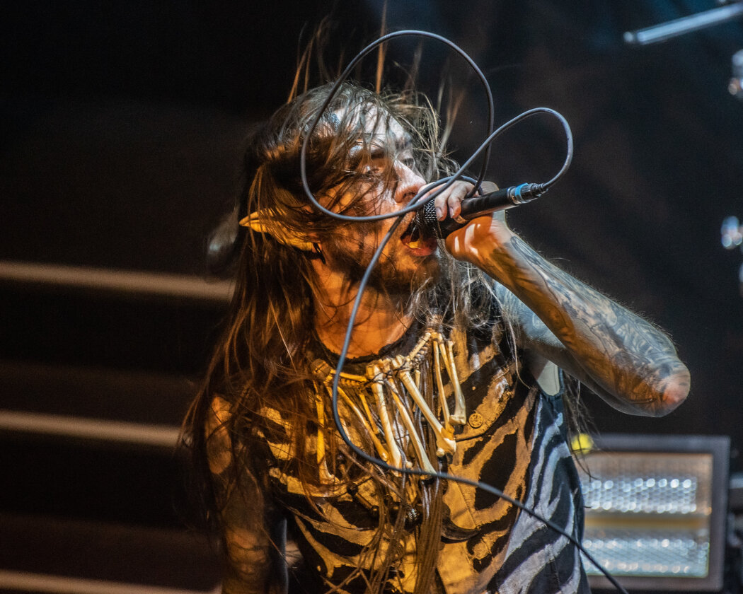 Nordisches Trio in der Hauptstadt: Finntroll im Tross mit der finnischen Melodic Death-Band Brymir sowie den isländischen Viking-Metallern Skalmöld. – Finntroll.